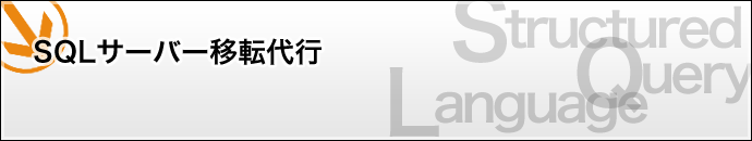 SQLデータ移行代行
