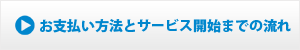 お支払い方法とサービス開始までの流れ